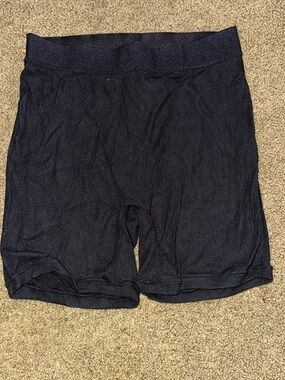 HALARA Black Ribbed Bike Shorts High Waisted Small
